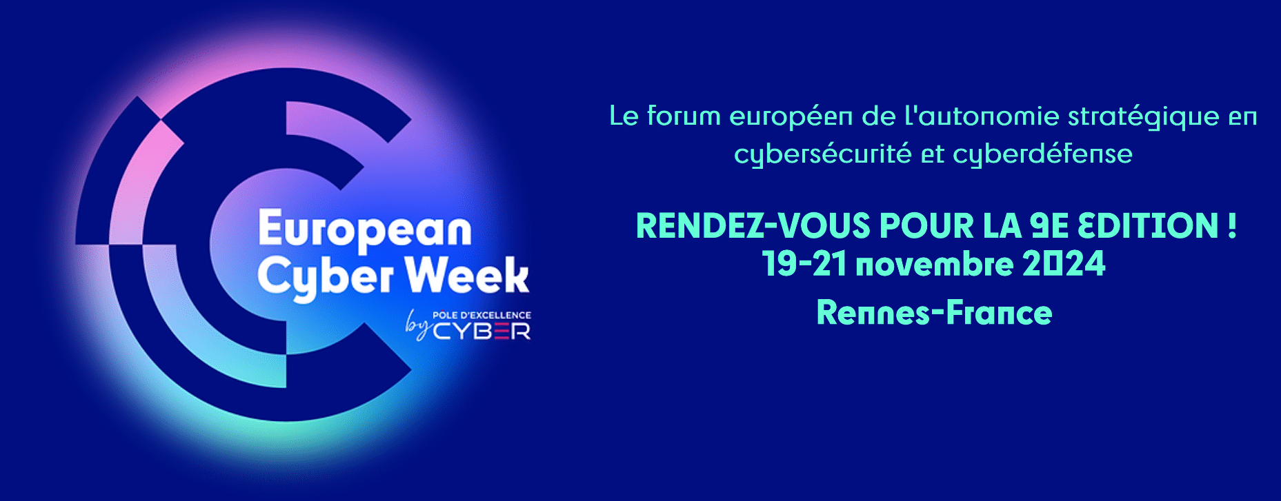 European cyber week 19 au 21 novembre 2024 à Rennes
